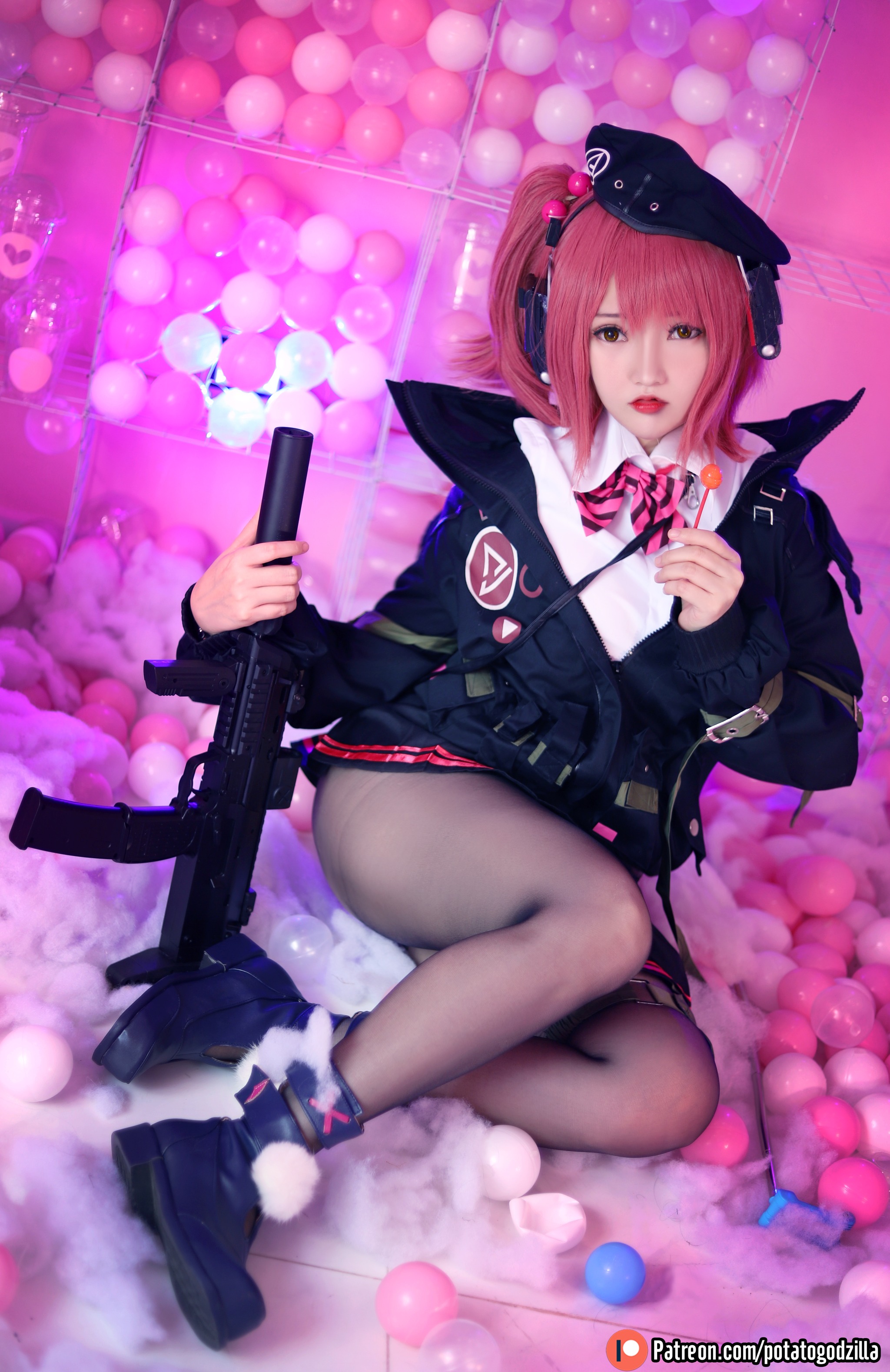 图片[1]-Potato Godzilla – NO.019 MP7 (Girls Frontline) [41P]-XikXak